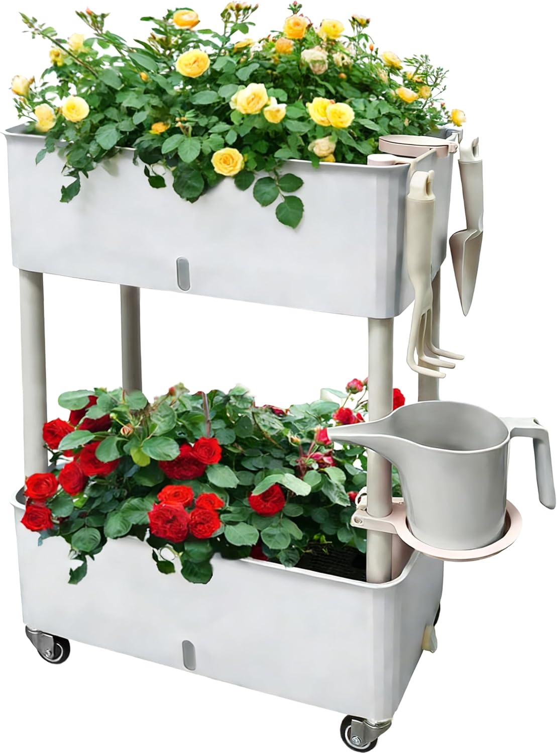Self-Watering Planter - Self-Watering Raised Planter Box with Lockable
