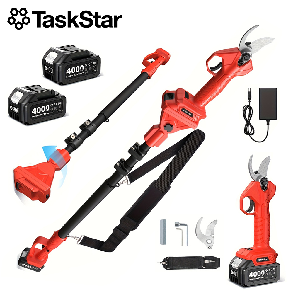 Gardening Tools Battery Powered - TaskStar 2-in-1 Electric Pruning Shears With