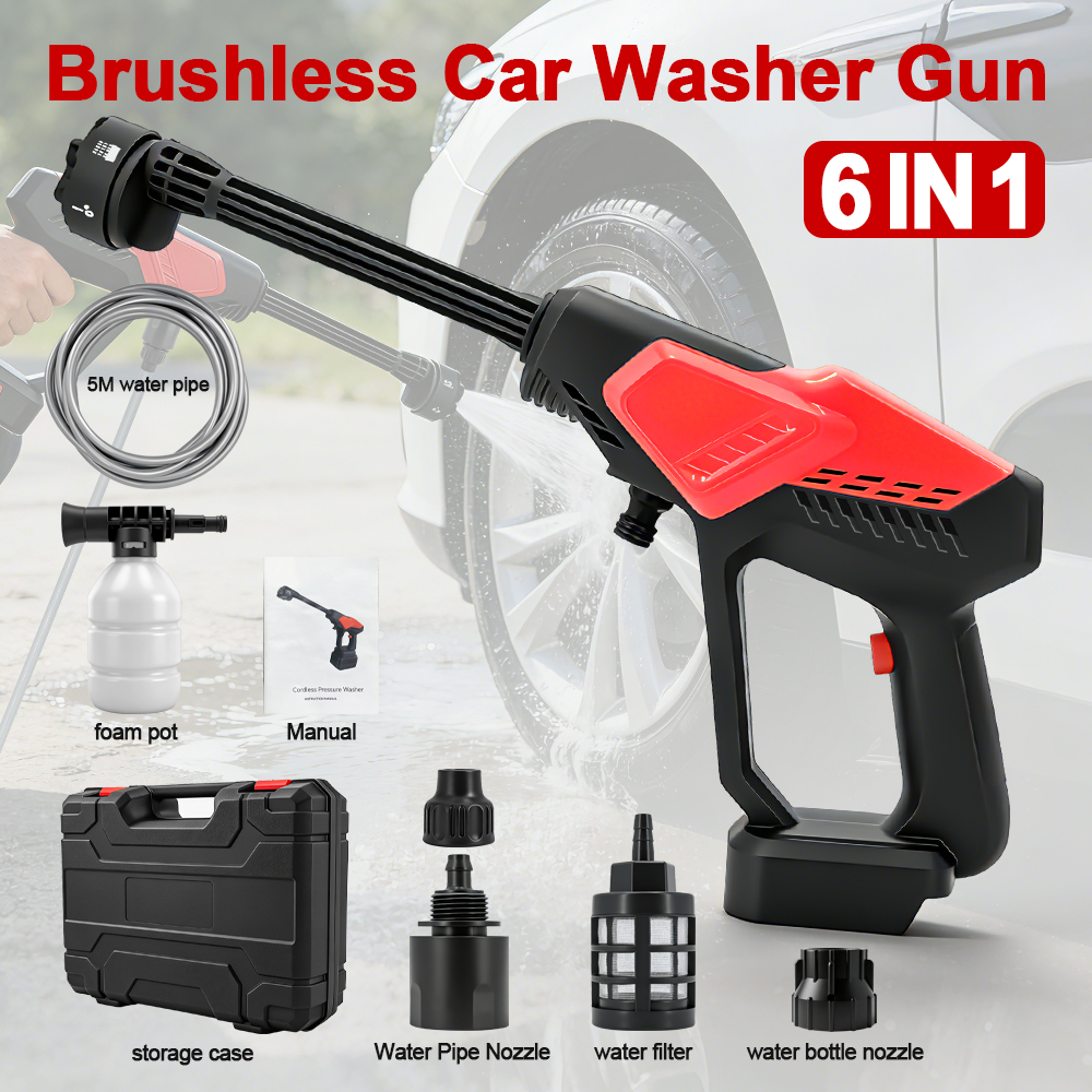 Gardening Tools Battery Powered - 300Bar Brushless High Pressure Car Washer