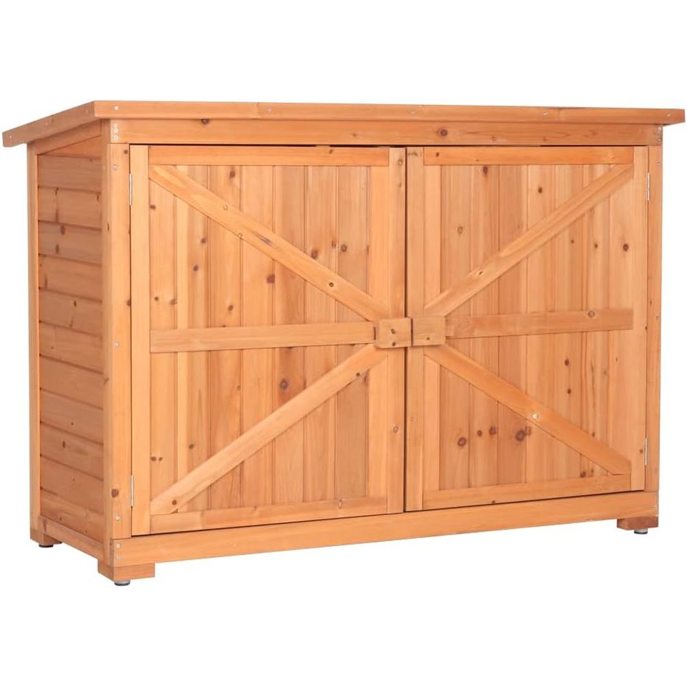 Gardening Tools Set - Extra Large Outdoor Wooden Storage Shed,