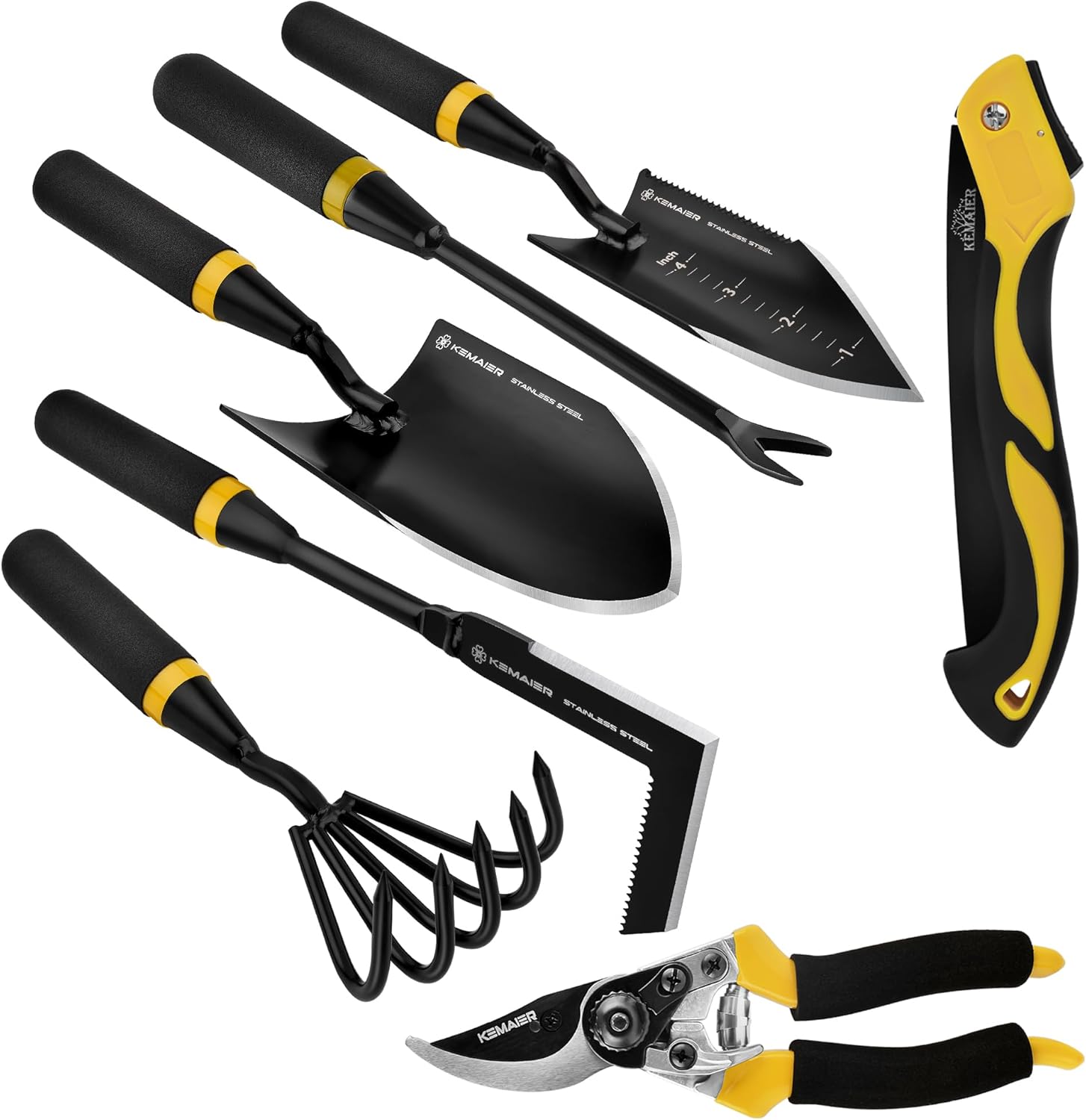 Gardening Tools Set Gift - 7-Piece Stainless Steel Gardening Tool Set
