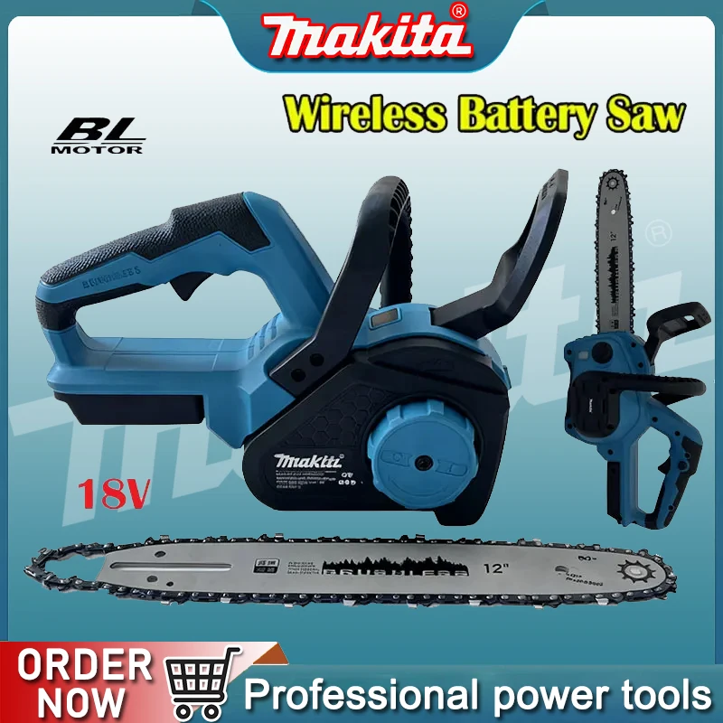 Gardening Tools Battery Powered - Makita 12Inch Brushless Electric Chain Saw