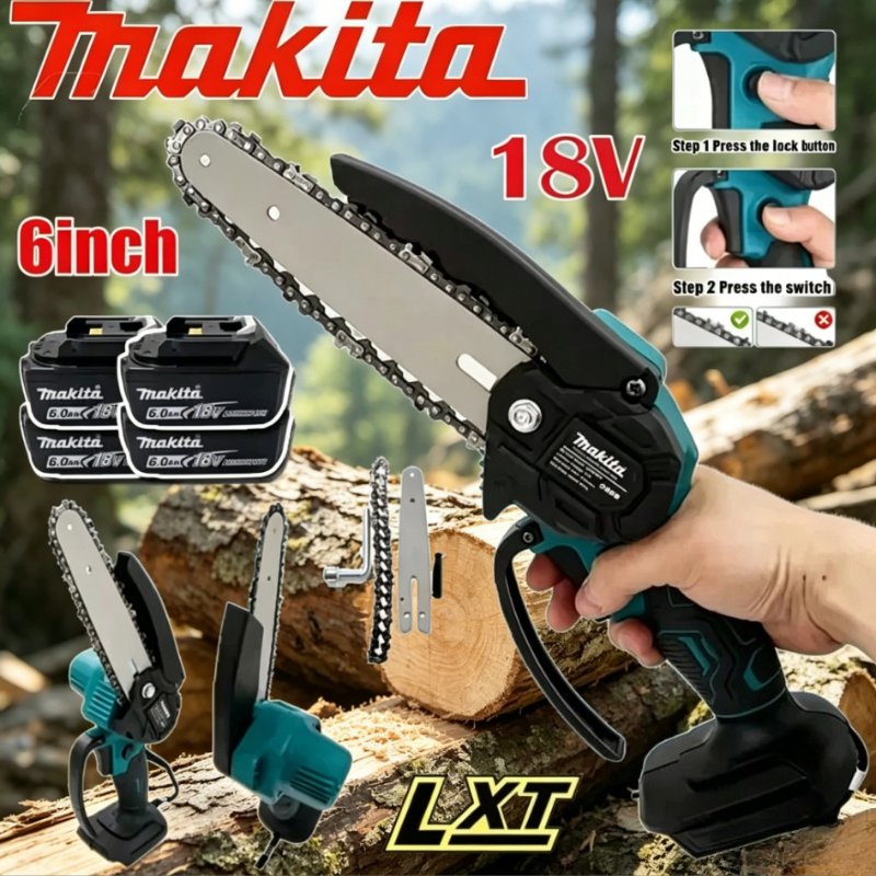 Gardening Tools Battery Powered - Makita 6 Inch Cordless Chain Saw