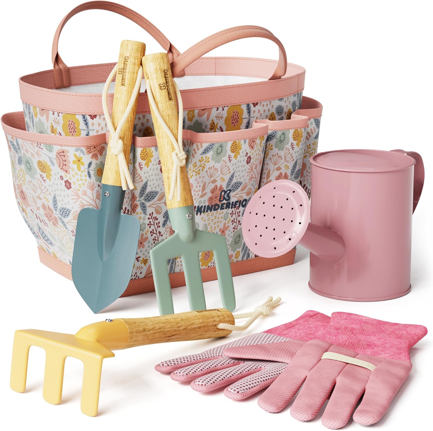 Gardening Tools Watering Can - Kids Gardening Tool Kit with STEM