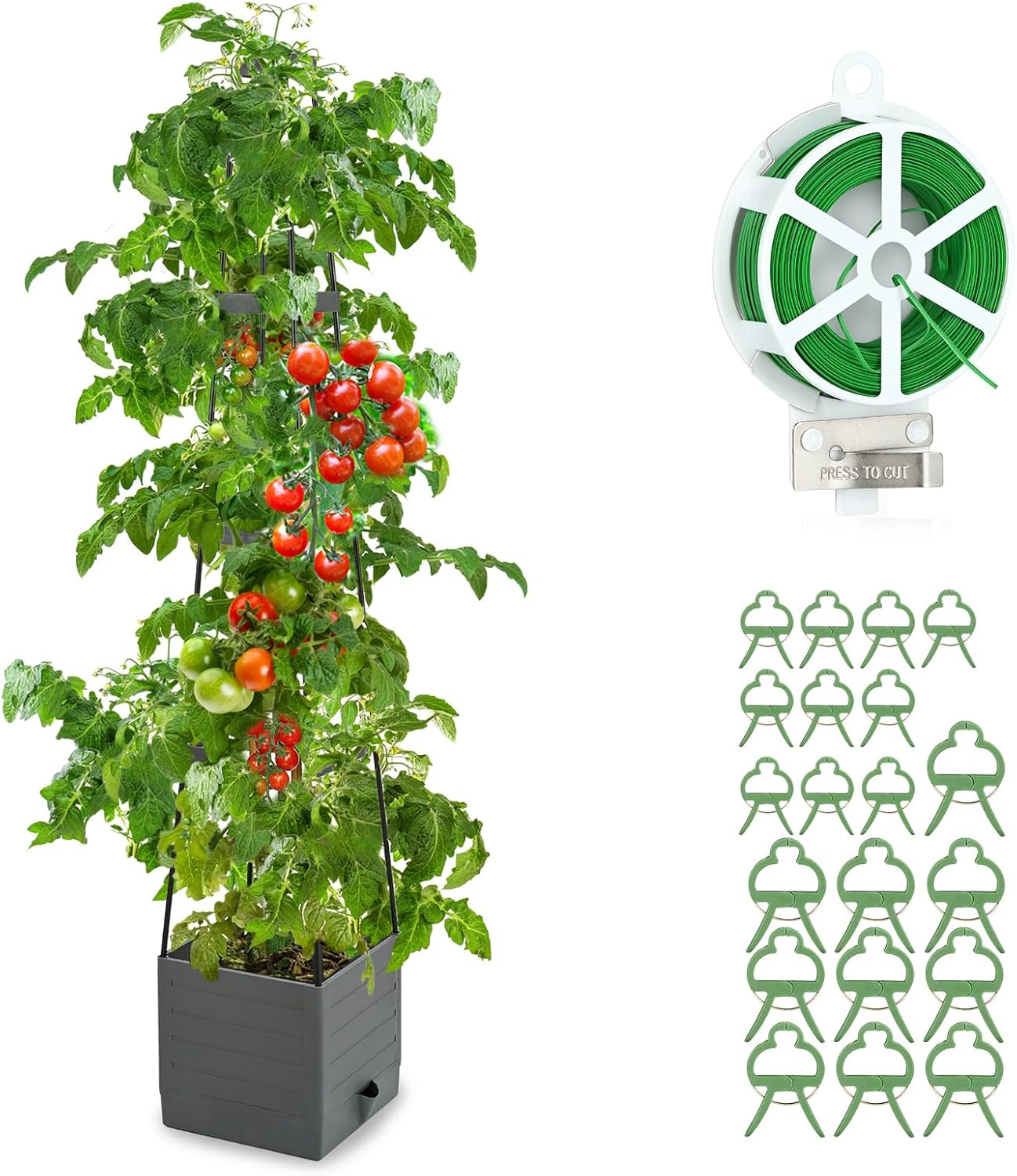 Self-Watering Planter - Raised Garden Bed Planter Box with