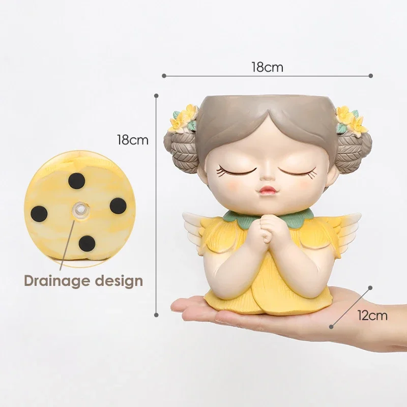 7 inch Cute Angel Girl Face Pl - Gardening Tools Cute avis et prix