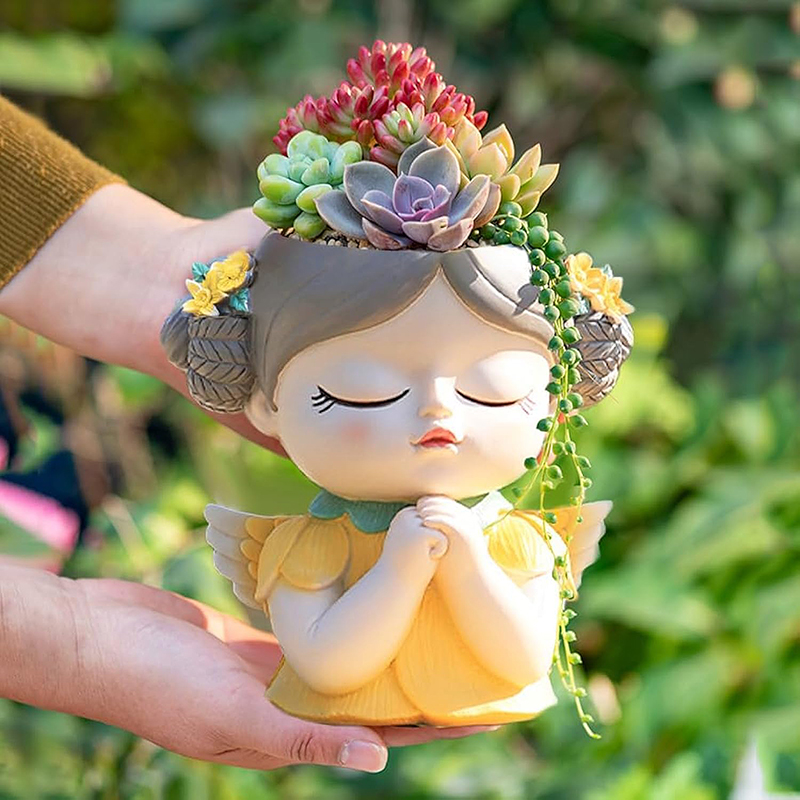 7 inch Cute Angel Girl Face Pl - Gardening Tools Cute avis et prix