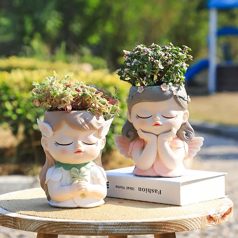 7 inch Cute Angel Girl Face Pl - Gardening Tools Cute avis et prix