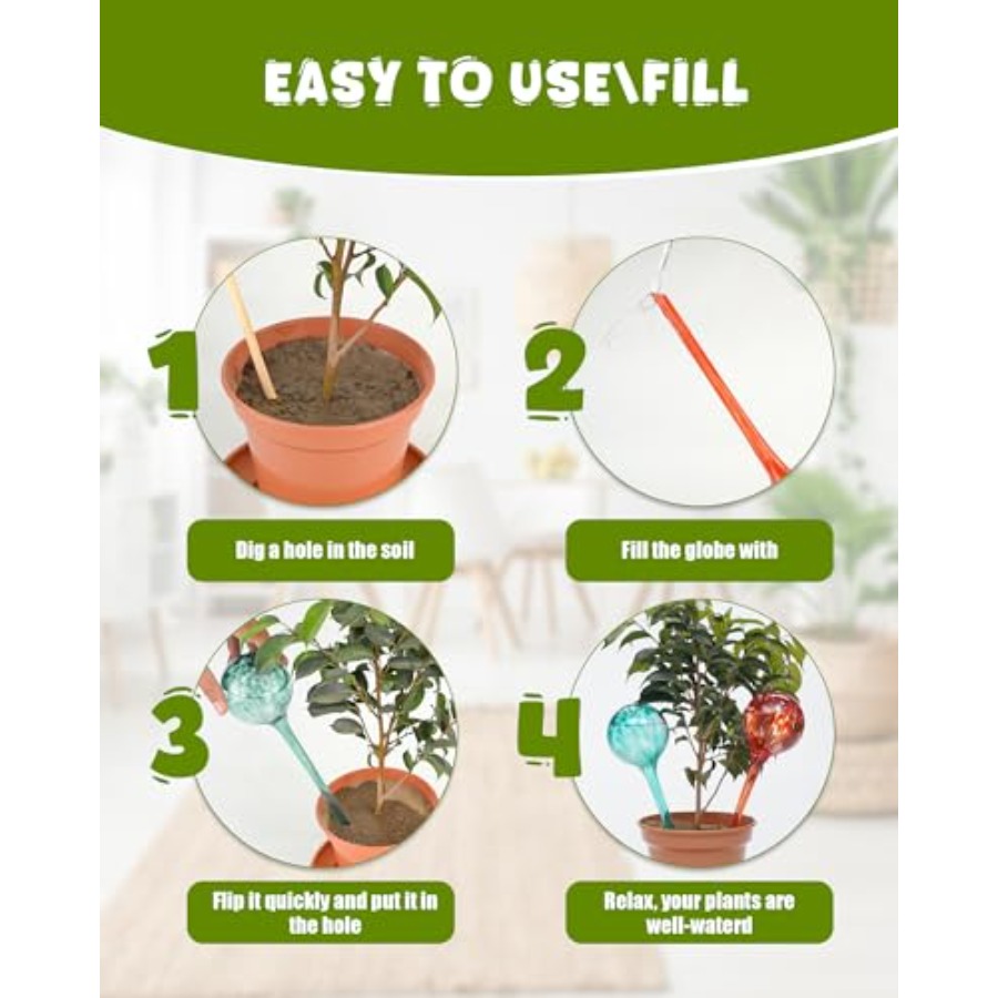Iridescent Self Watering Globe - Self-Watering Planter avis et prix