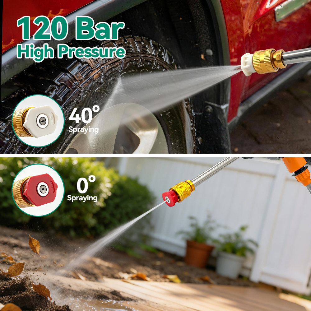 300W Car Washer Gun 120 Bar El - Gardening Tools Battery Powered avis et prix