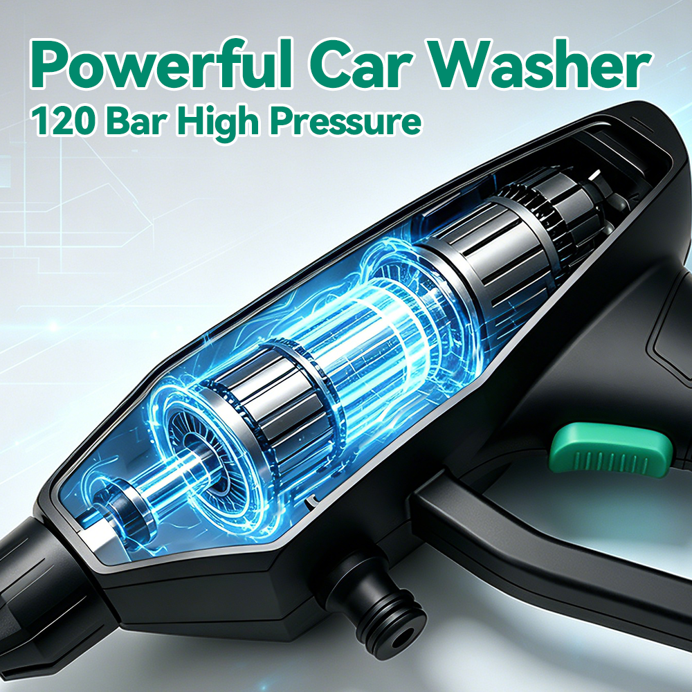 300W Car Washer Gun 120 Bar El - Gardening Tools Battery Powered avis et prix