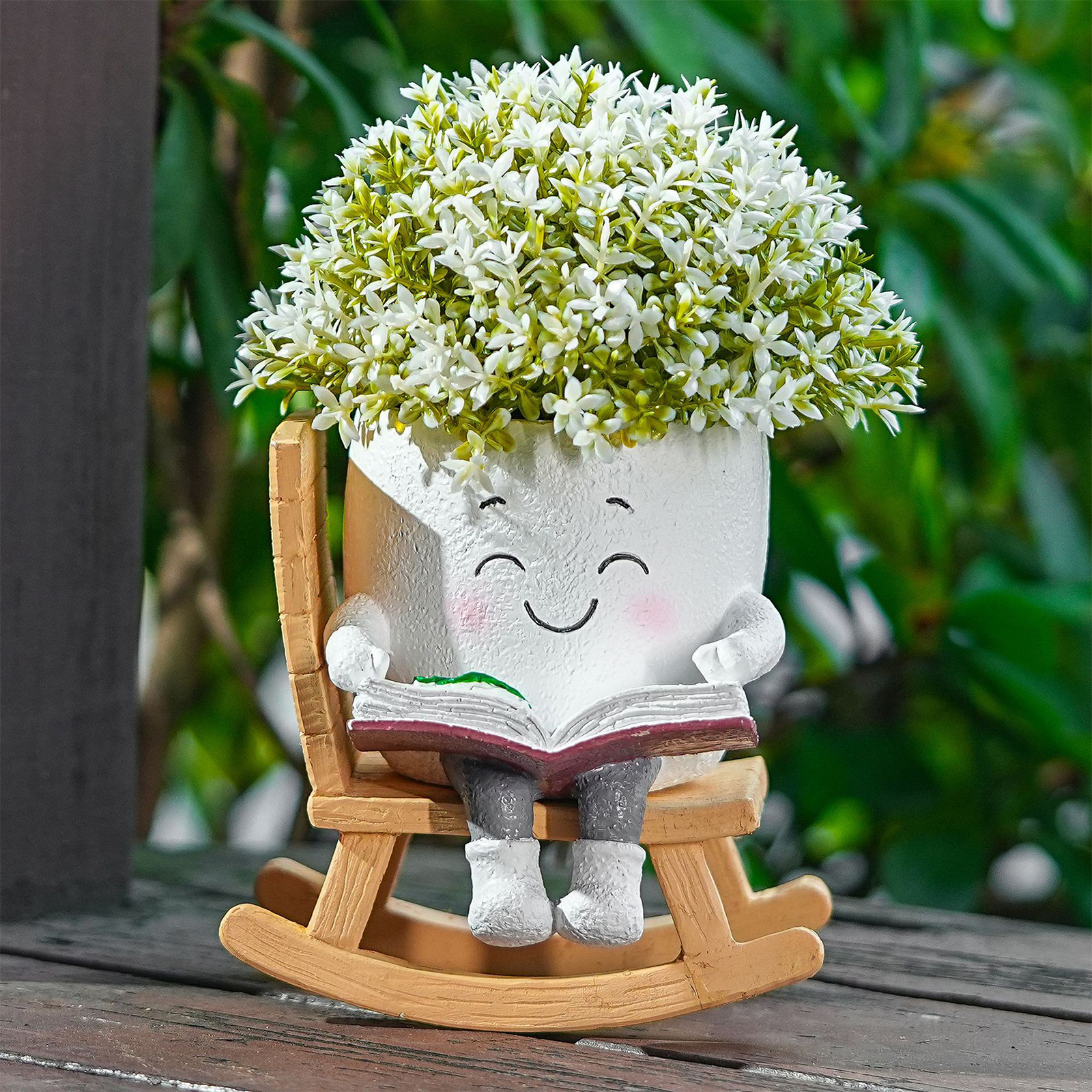 Chair/Swing Smile Face Planter - Gardening Tools Cute avis et prix