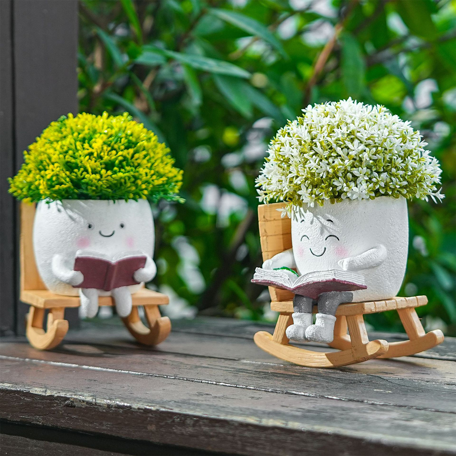 Chair/Swing Smile Face Planter - Gardening Tools Cute avis et prix