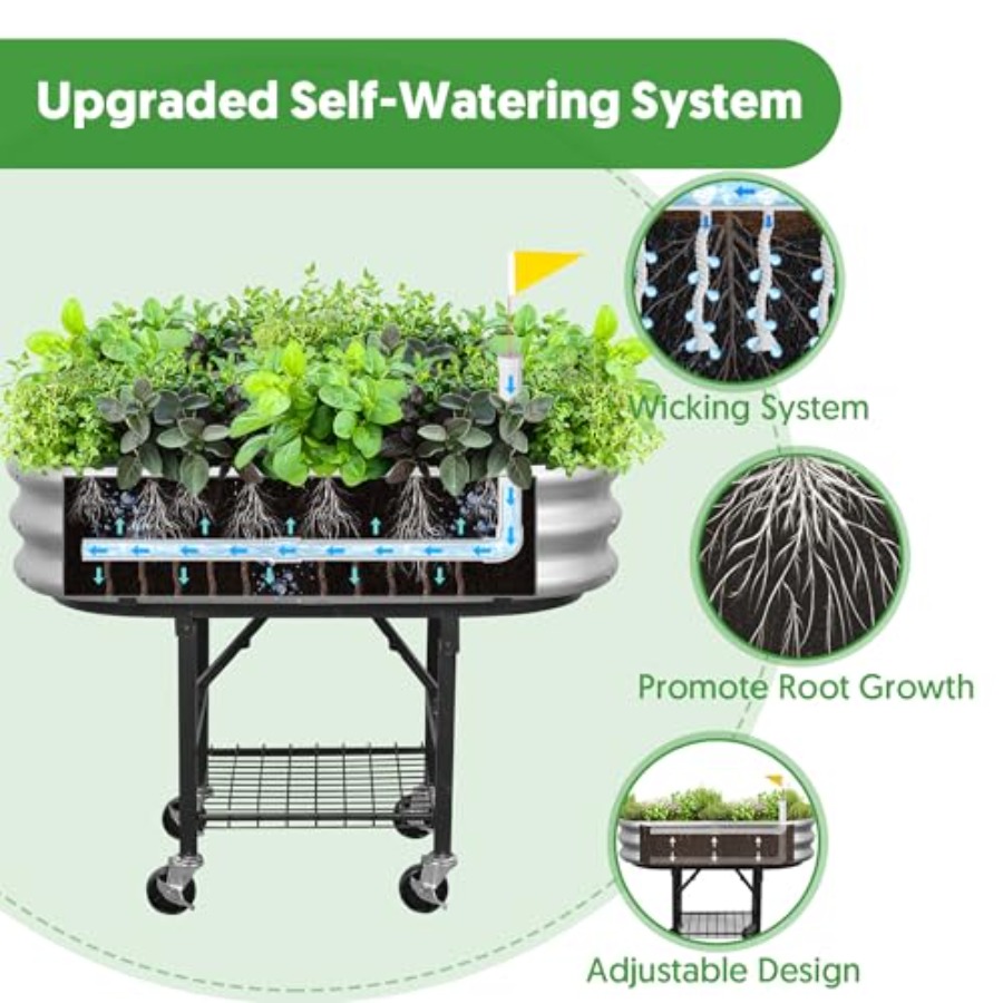 Self-Watering Raised Garden Be - Self-Watering Planter avis et prix