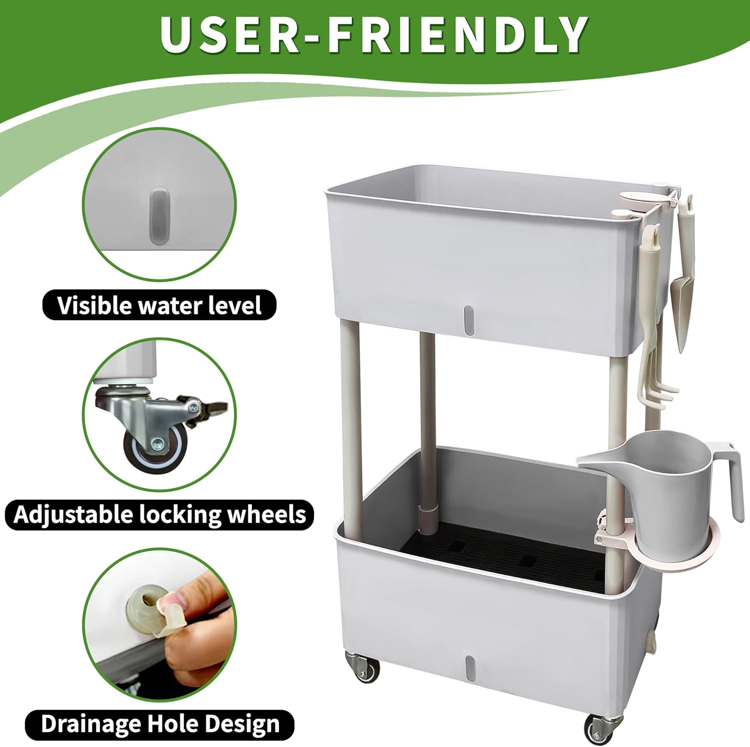 Self-Watering Raised Planter B - Self-Watering Planter avis et prix