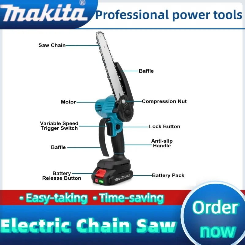 Makita 6inch Cordless chainsaw - Gardening Tools Battery Powered avis et prix