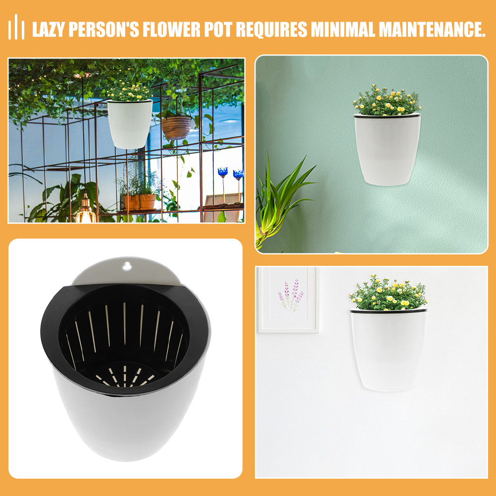 8Pcs Hanging Flower Pot Wall P - Self-Watering Planter avis et prix