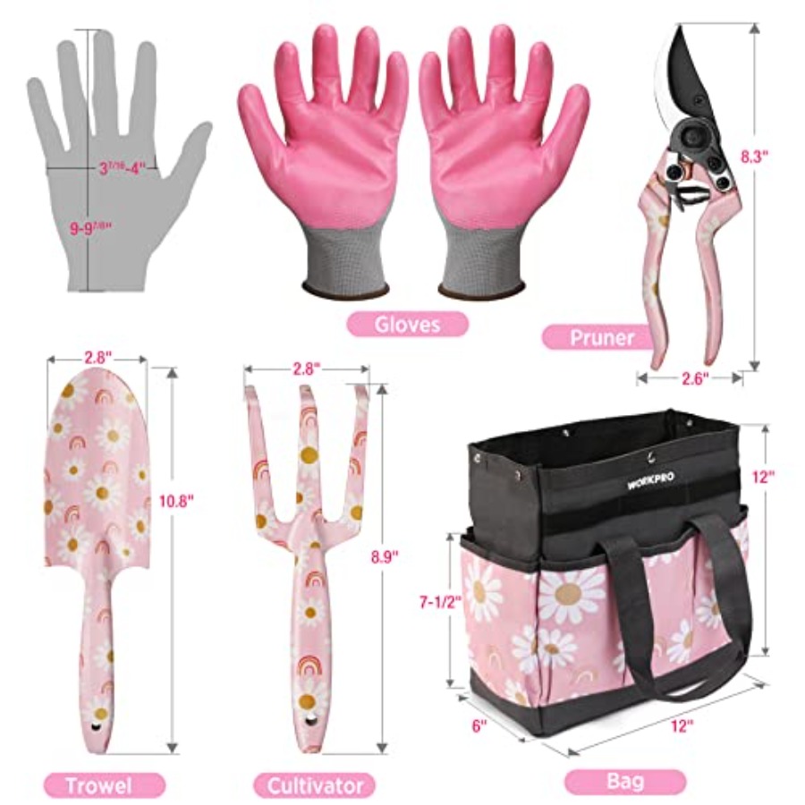 5PCS Gardening Tools, Aluminum - Gardening Tools Set Gift avis et prix