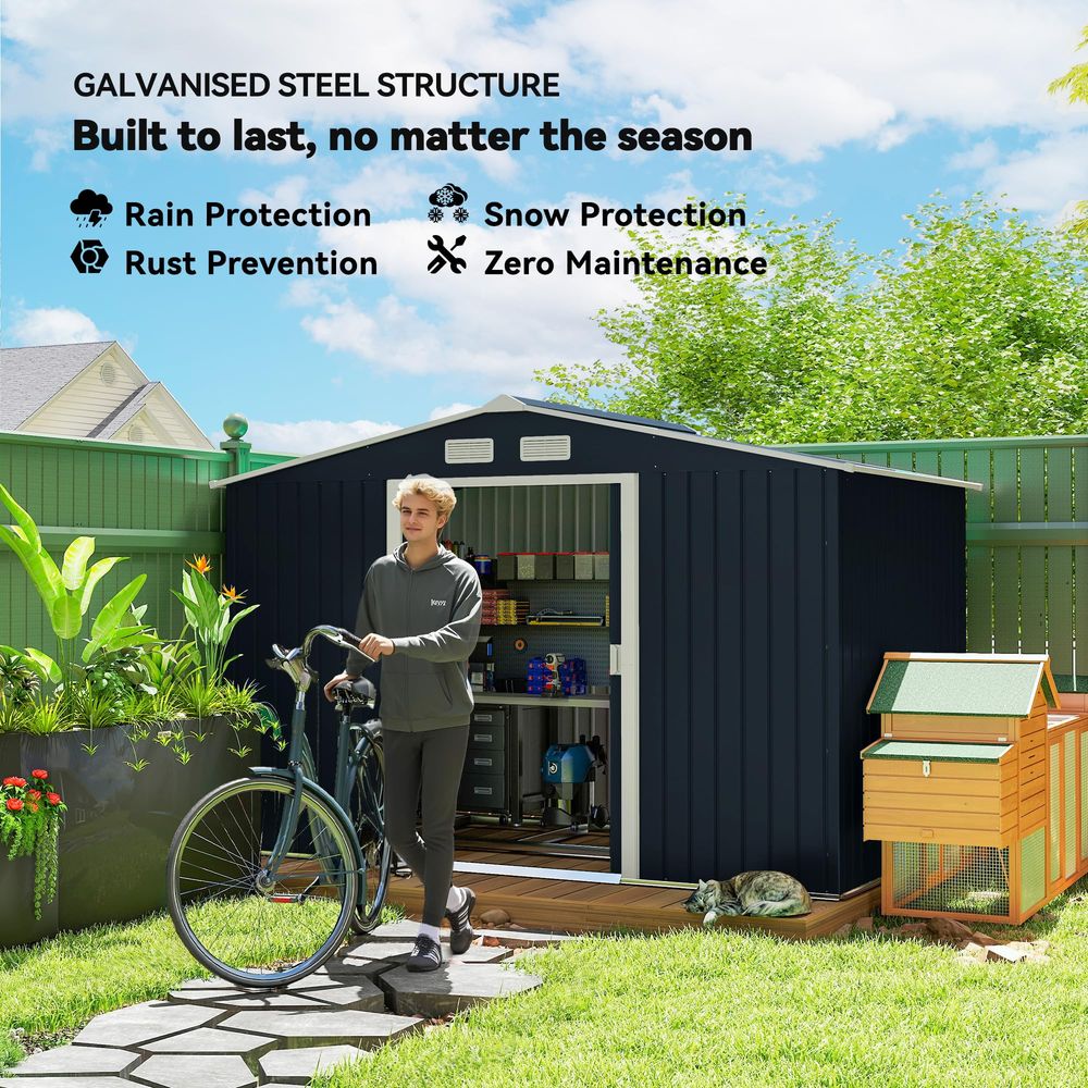 9 x 6 Outdoor Storage Shed, Ga - Gardening Tools B&Q avis et prix