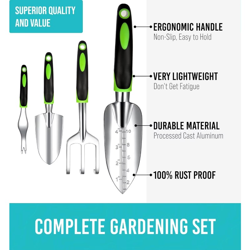 9 Pcs Ergonomic Garden Tool Se - Gardening Tools Set avis et prix