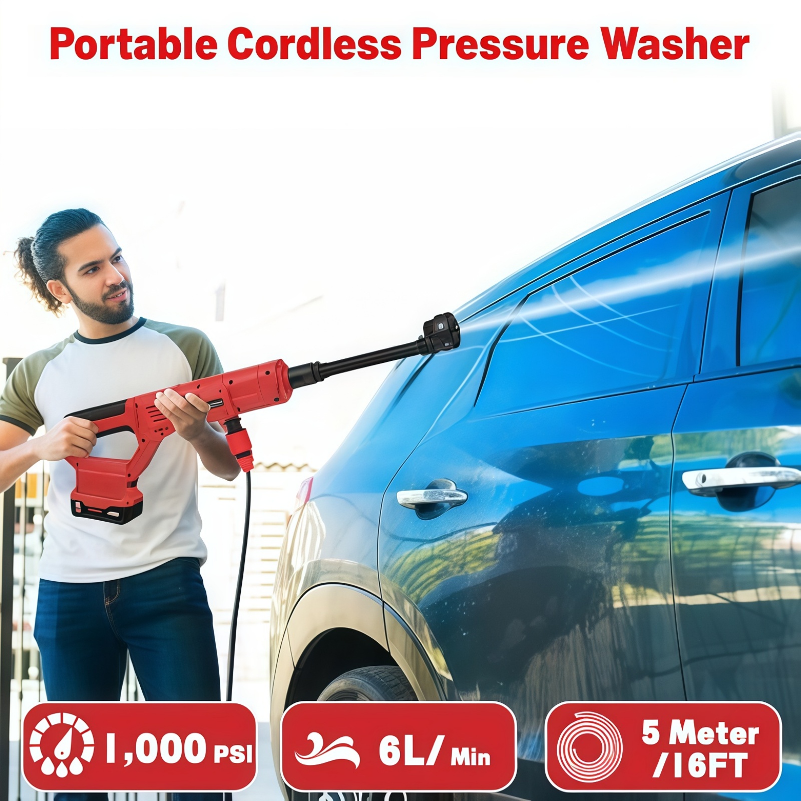 Cordless Pressure Washer for M - Gardening Tools Battery Powered avis et prix