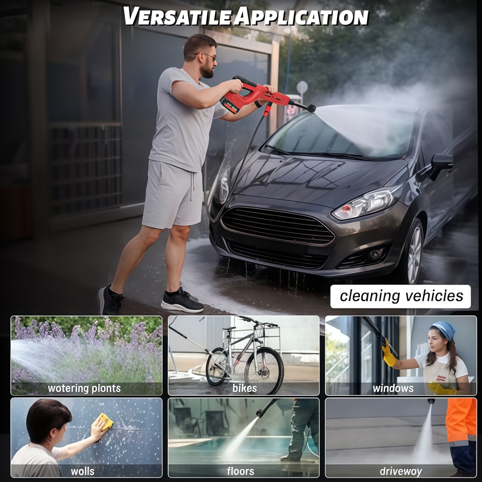 Cordless Pressure Washer for M - Gardening Tools Battery Powered avis et prix