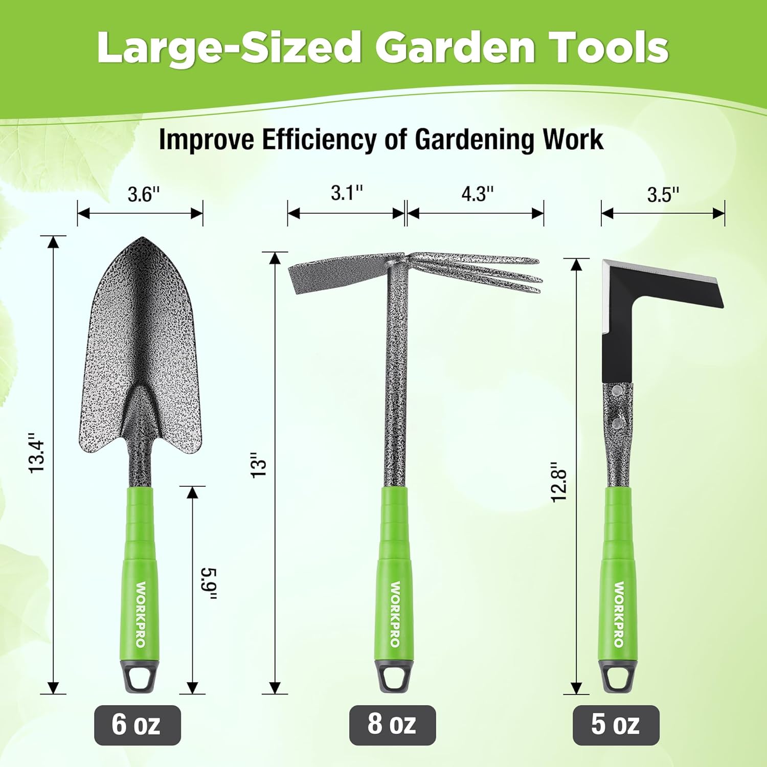 6-Piece Heavy Duty Garden Tool - Gardening Tools Set Gift avis et prix
