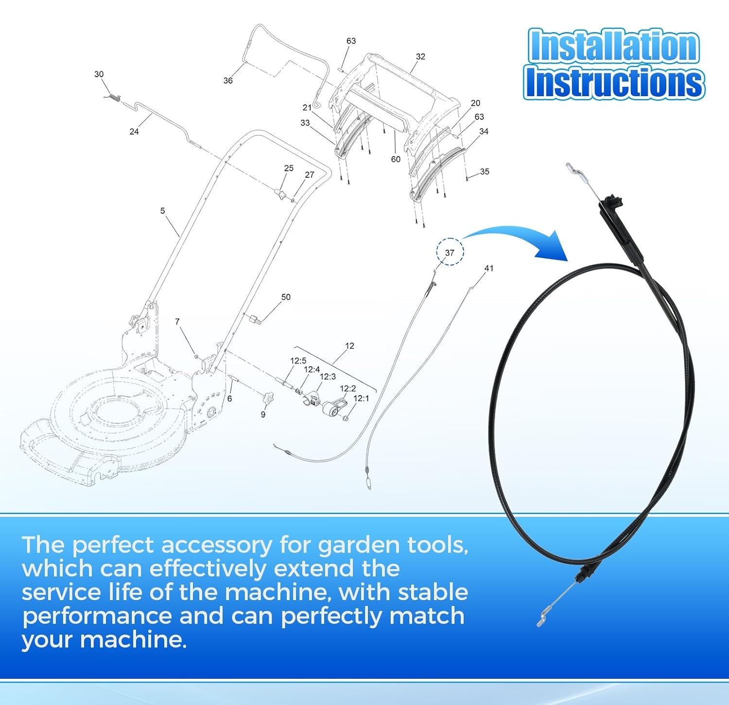 139-6594 PP B&S Brake Cable fo - Gardening Tools B&Q avis et prix