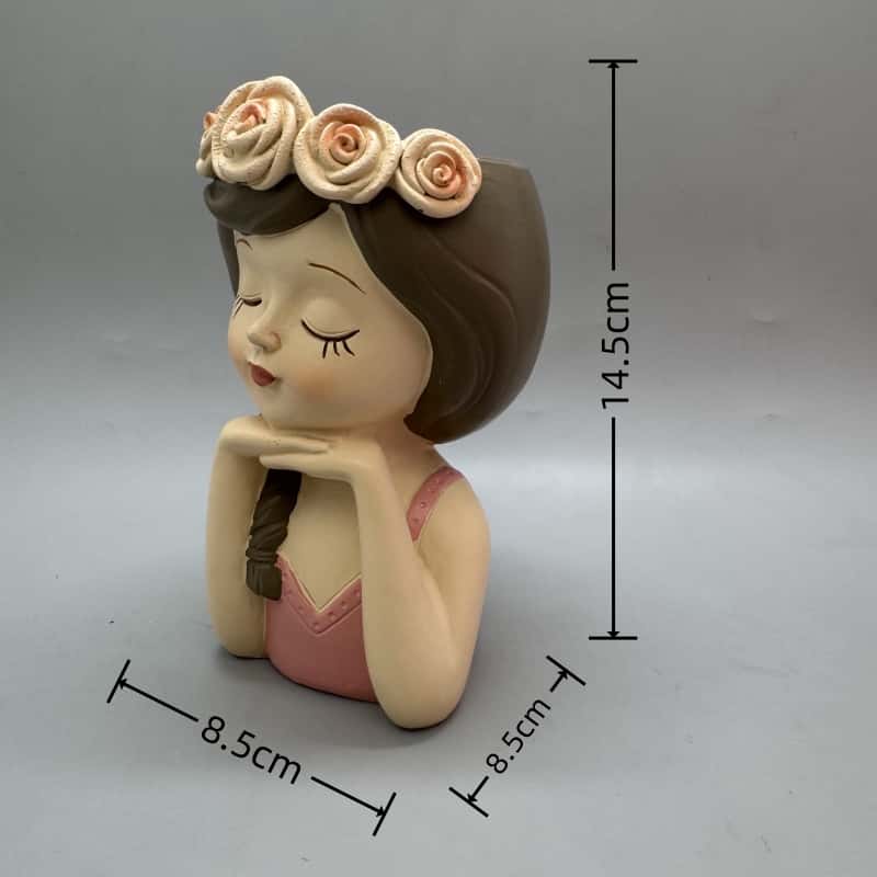 Cute girl flower pot silicone  - Gardening Tools Cute avis et prix