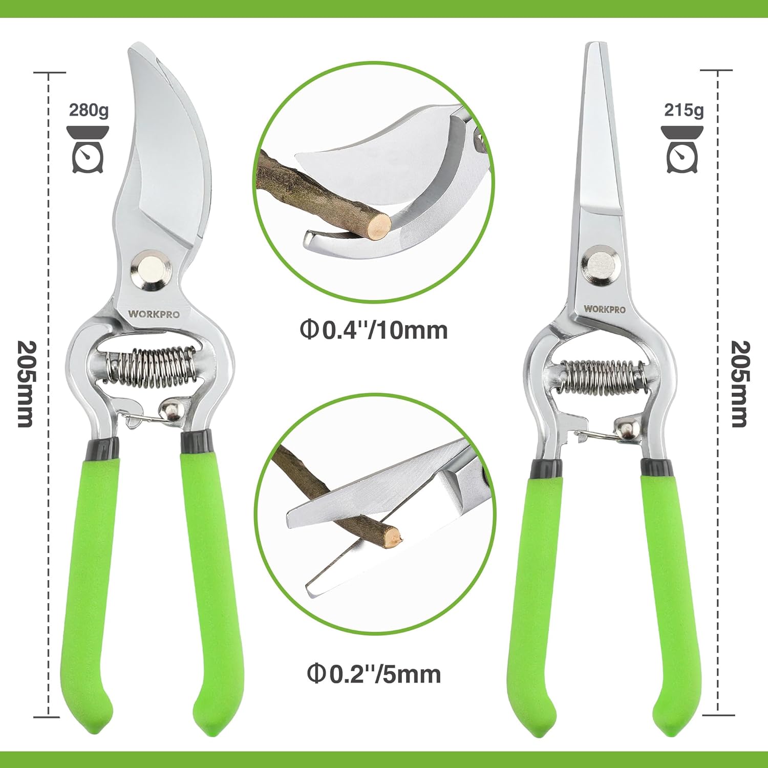 2-Piece Pruning Shears and Gar - Gardening Tools Set avis et prix