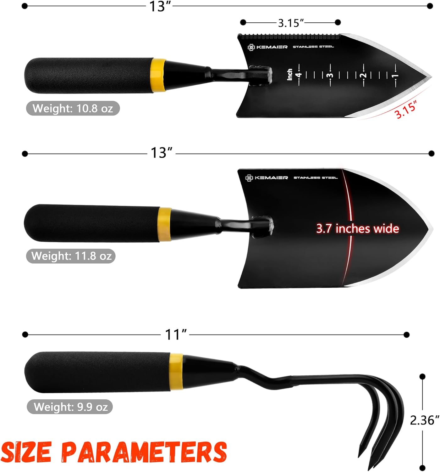 7-Piece Stainless Steel Garden - Gardening Tools Set Gift avis et prix