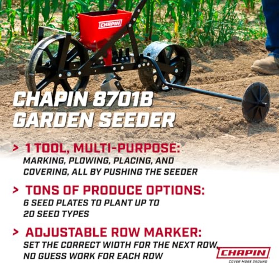 Garden Push Seeder Planter wit - Garden Row Marker avis et prix