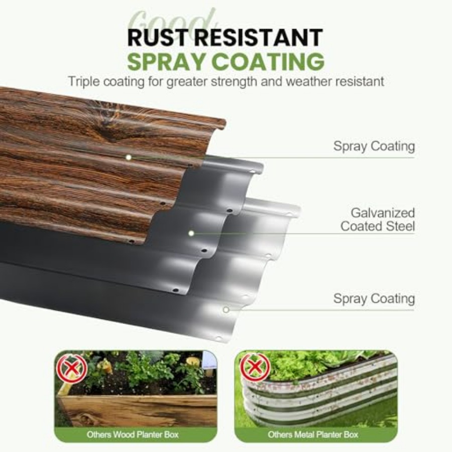 Raised Garden Beds - 8x2x1ft G - Gardening Tools B&Q avis et prix