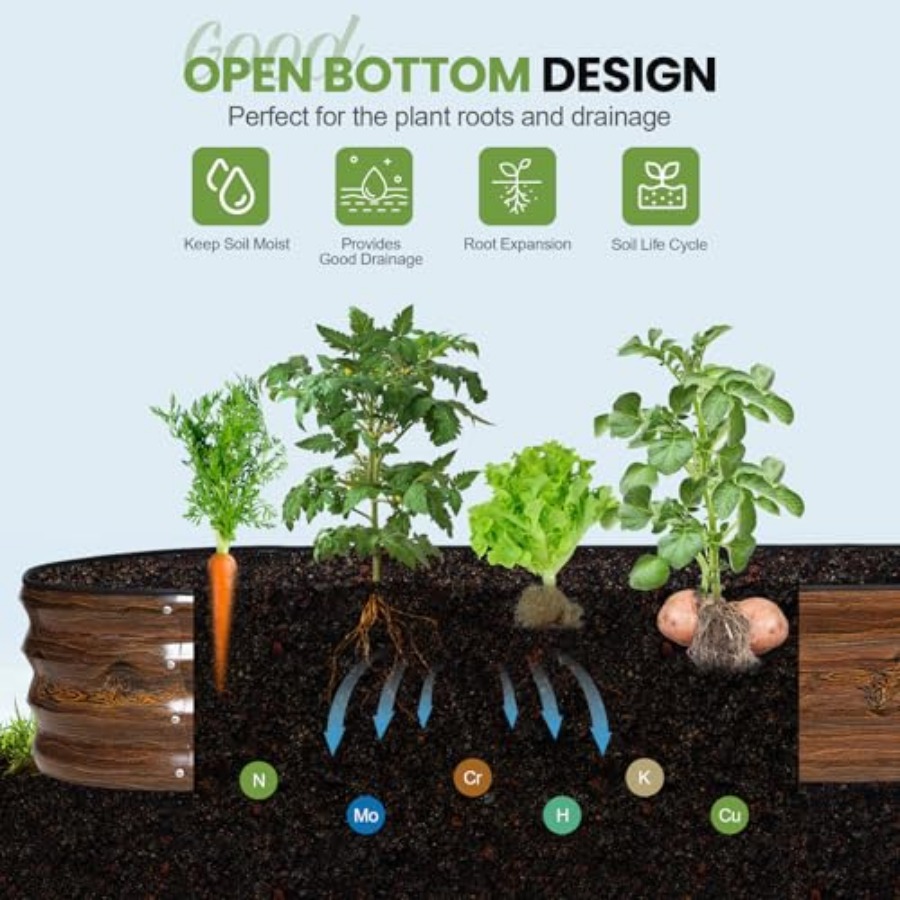 Raised Garden Beds - 8x2x1ft G - Gardening Tools B&Q avis et prix