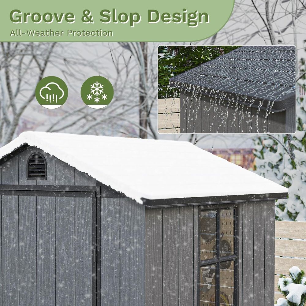 4x4 Plastic Outdoor Storage Sh - Gardening Tools Set avis et prix