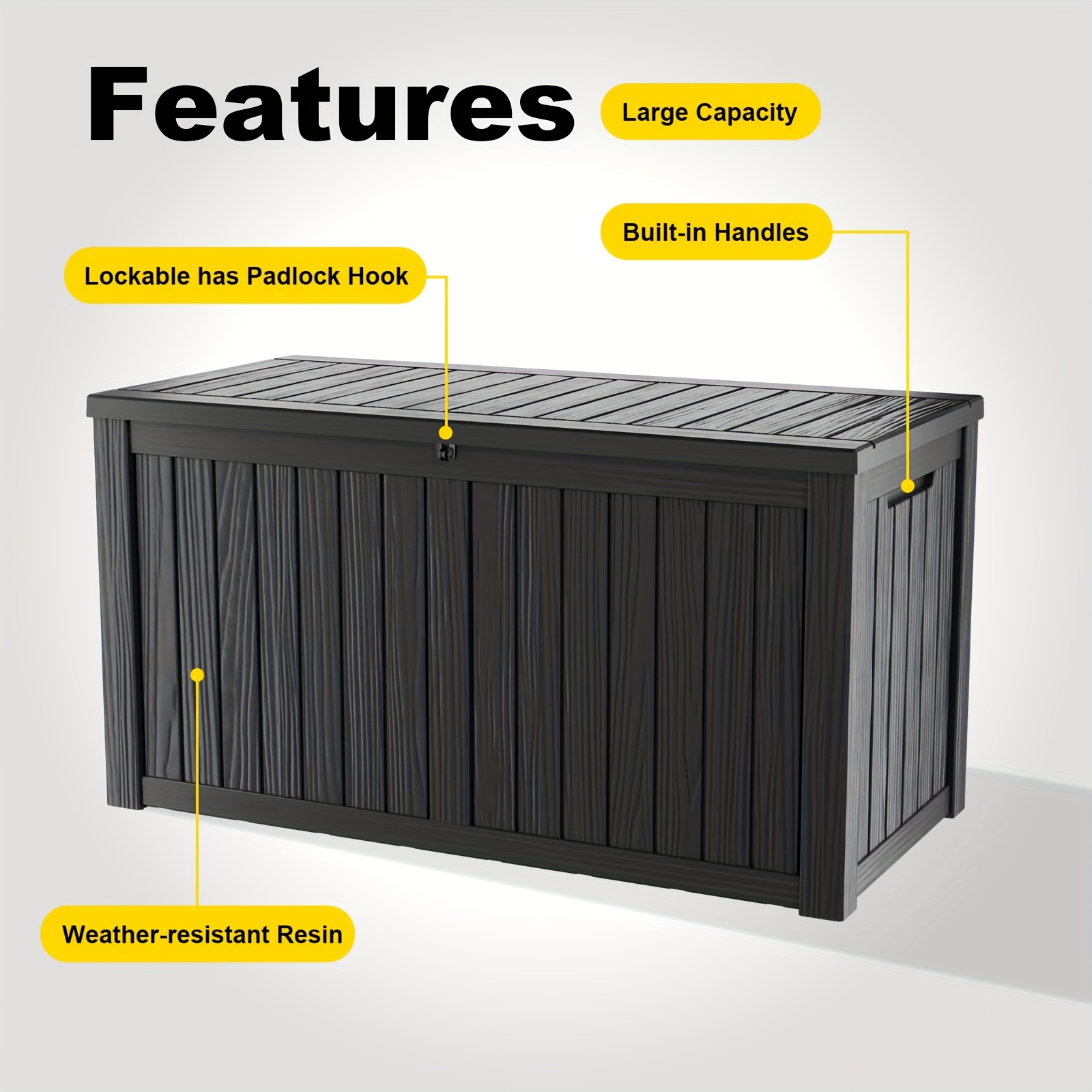 161 Gallon Deck Box, Indoor An - Gardening Tools Rack avis et prix