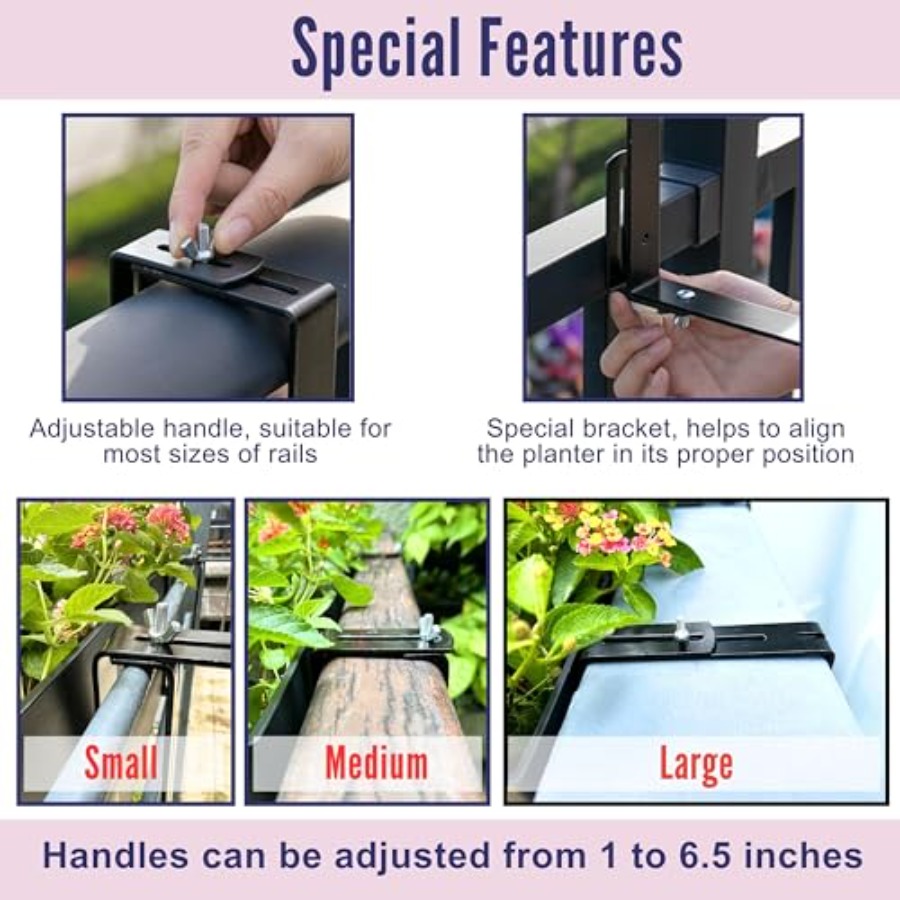 LaLaGreen Deck Railing Planter - Self-Watering Planter avis et prix