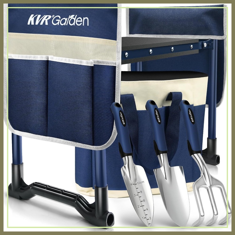 7-Piece Garden Kneeler and Sea - Gardening Tools Set avis et prix