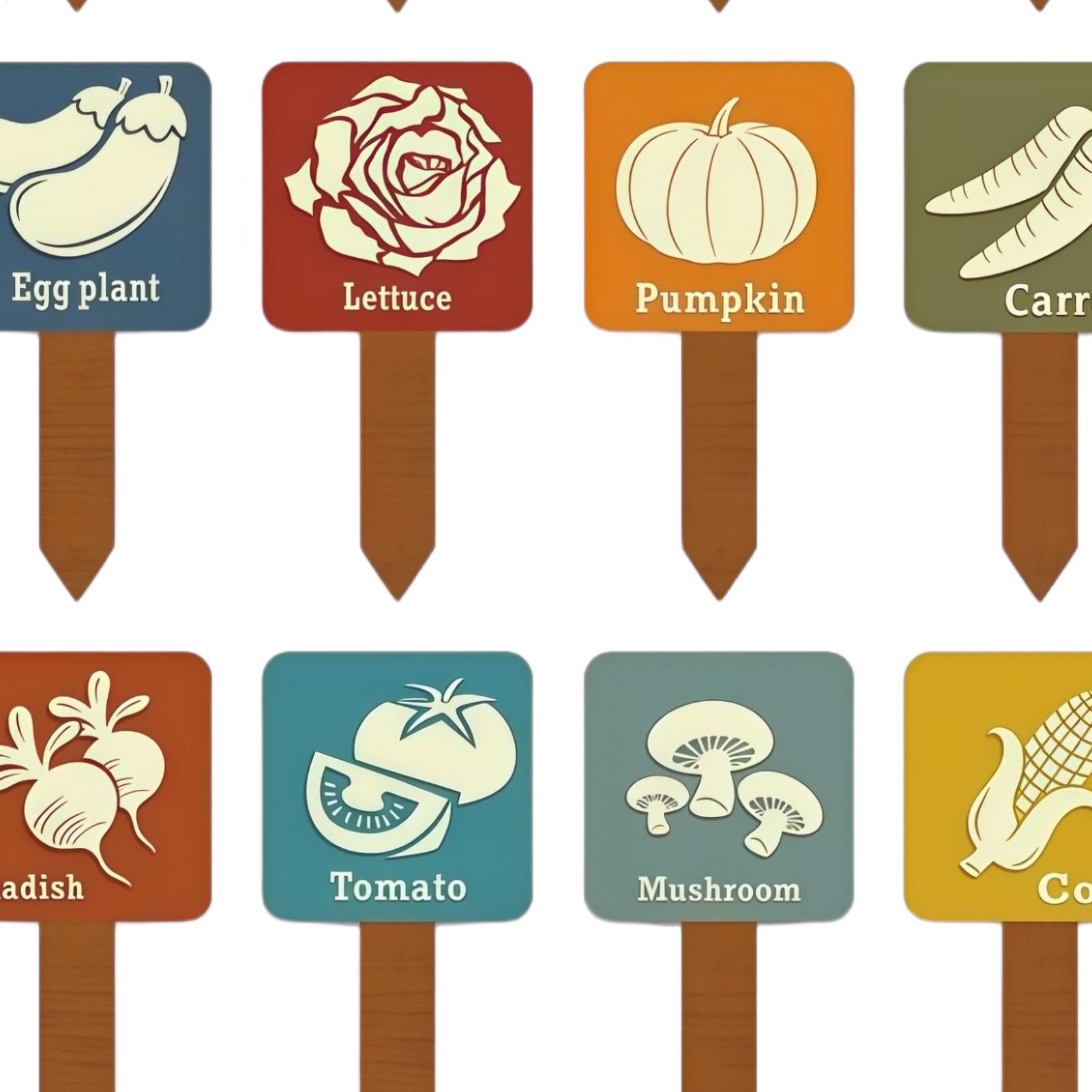Vegetable Garden Signs 15 Piec - Garden Row Marker avis et prix