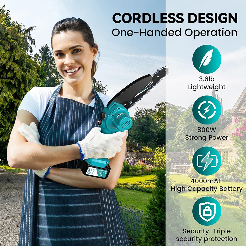 SEESII 8'' Mini Cordless Chain - Gardening Tools Battery Powered avis et prix