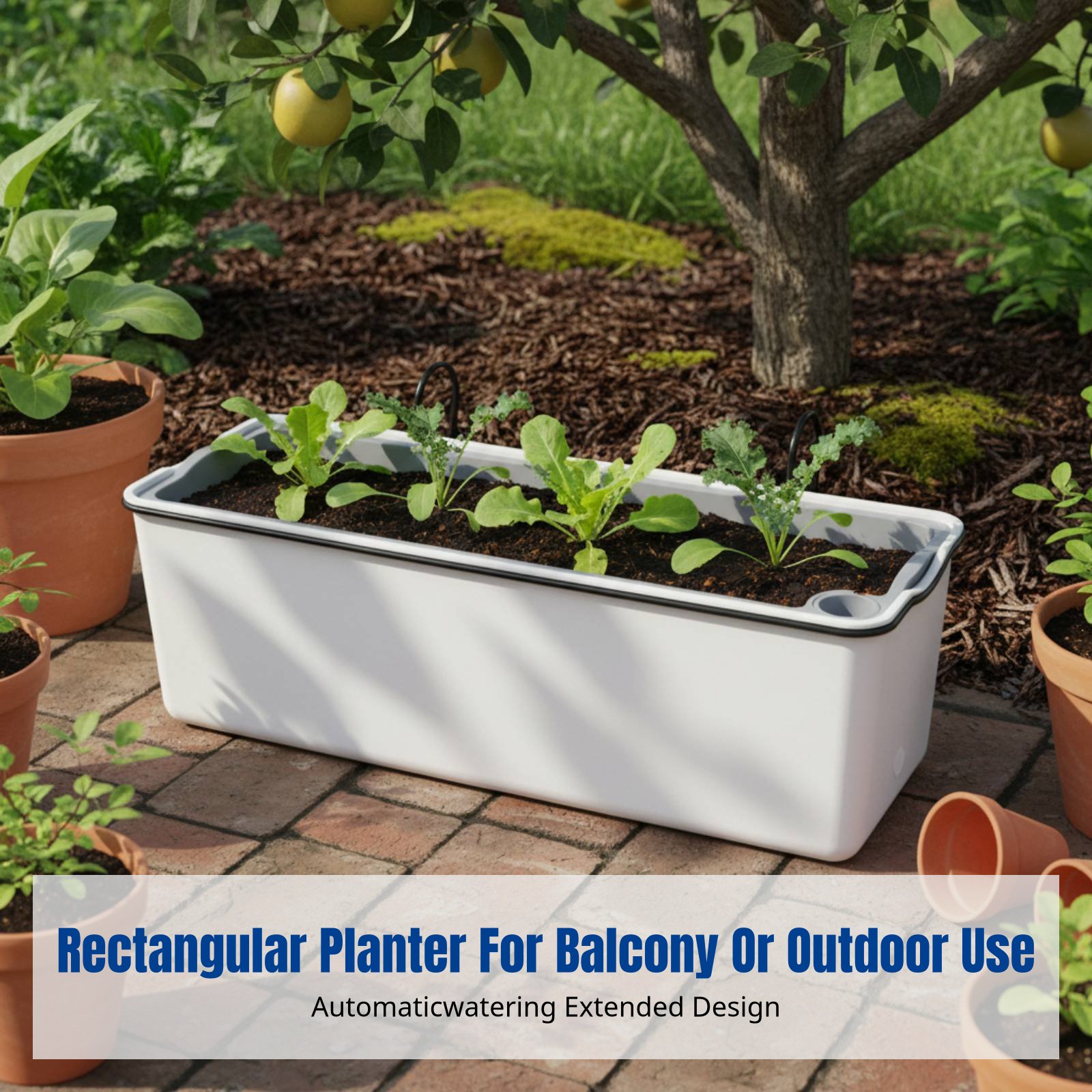 Balcony Hanging Flower Pot Rec - Self-Watering Planter avis et prix