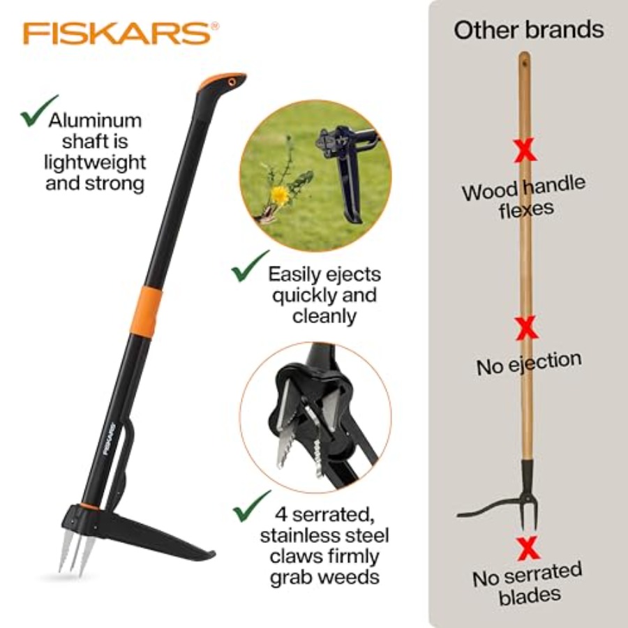 Fiskars 4-Claw Stand Up Weed P - Weed Puller avis et prix