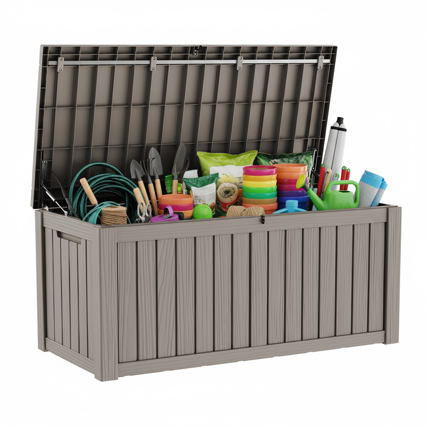 120 Gallon Outdoor Deck Box, L - Gardening Tools Rack avis et prix