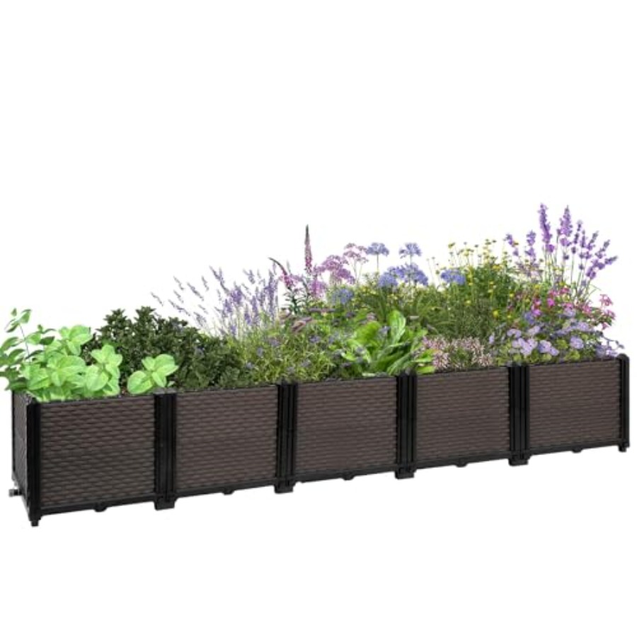 Large Raised Planter Box Outdo - Self-Watering Planter avis et prix