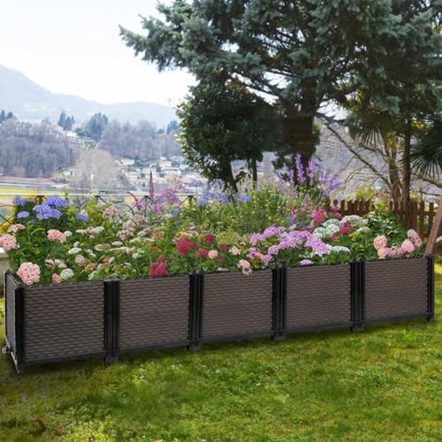 Large Raised Planter Box Outdo - Self-Watering Planter avis et prix