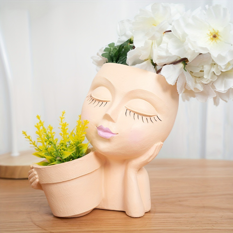 Face Planter Pot - Double Flow - Gardening Tools Cute avis et prix