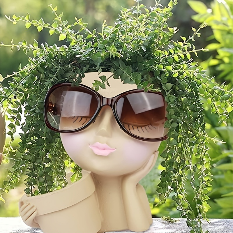 Face Planter Pot - Double Flow - Gardening Tools Cute avis et prix