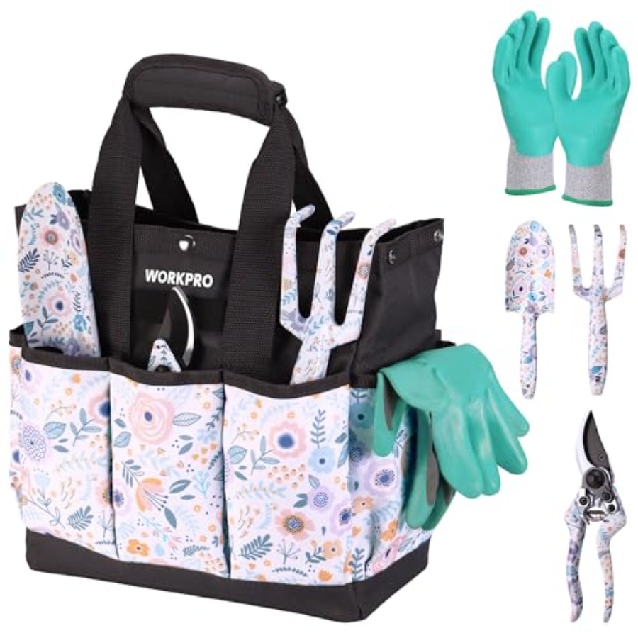 5PCS Garden Tool Set, Aluminum - Gardening Tools Set Gift avis et prix