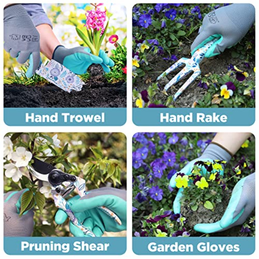 5PCS Garden Tool Set, Aluminum - Gardening Tools Set Gift avis et prix