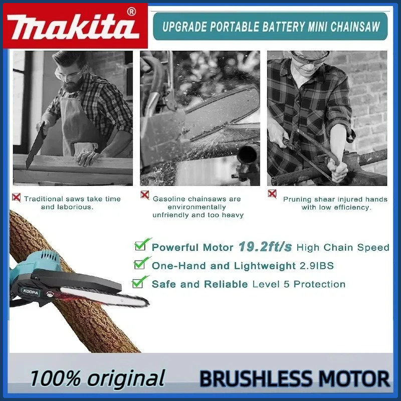 Makita 6 Inch Chain Saw Electr - Gardening Tools Battery Powered avis et prix